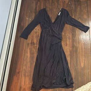 Super-soft Velvet brand wrapped dress.